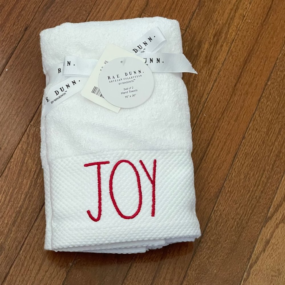 New Rae Dunn by Magenta Joy Hand Towel Set